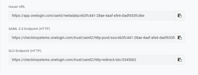 OneLogin Configuration Example